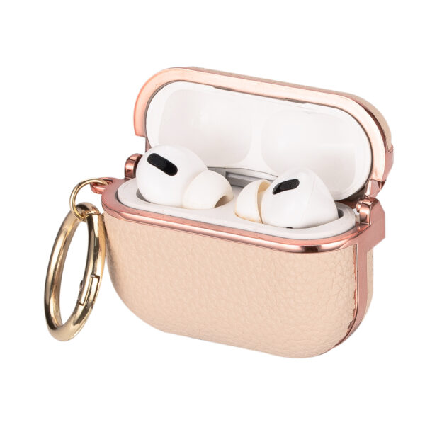 Apple Airpods Serie Airpods (3rd Generation) Einfarbig Kopfhörerhülle PU Mode – Bild 2