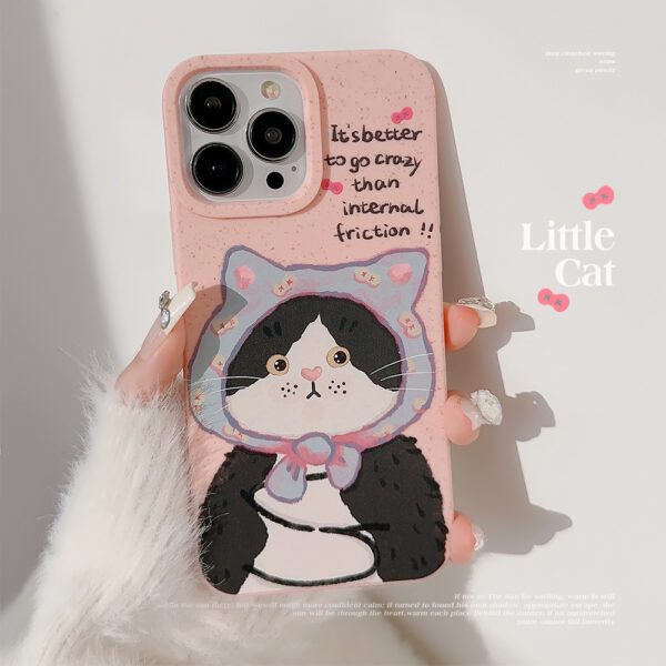 Apple iPhone 14 Serie TPU iPhone 14 Pro Karikatur Katze Handyhülle – Bild 3