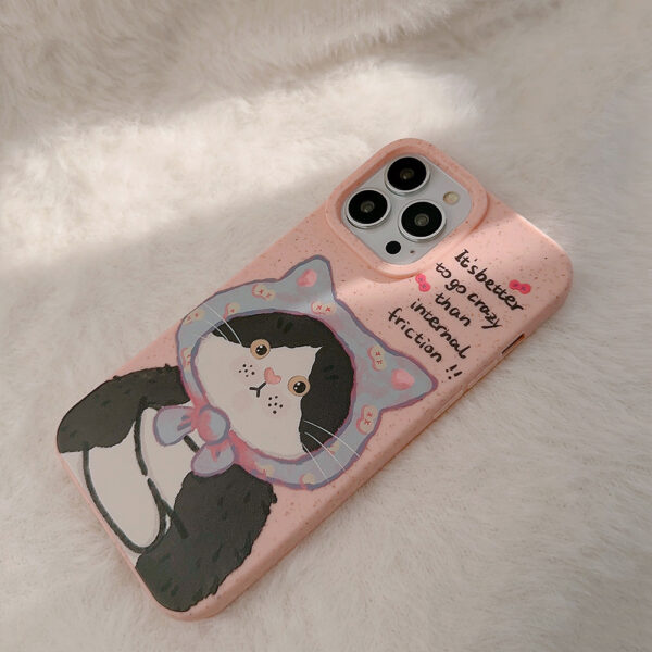 Apple iPhone 14 Serie TPU iPhone 14 Pro Karikatur Katze Handyhülle – Bild 4