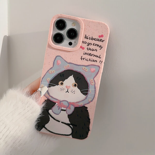 Apple iPhone 14 Serie TPU iPhone 14 Pro Karikatur Katze Handyhülle – Bild 5