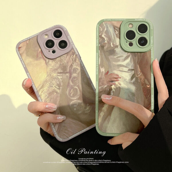 Apple iPhone 15 Serie Kunst Malerei Handyhülle iPhone 15 Pro TPU – Bild 2
