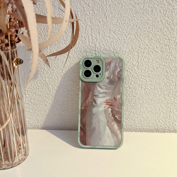 Apple iPhone 15 Serie Kunst Malerei Handyhülle iPhone 15 Pro TPU – Bild 5