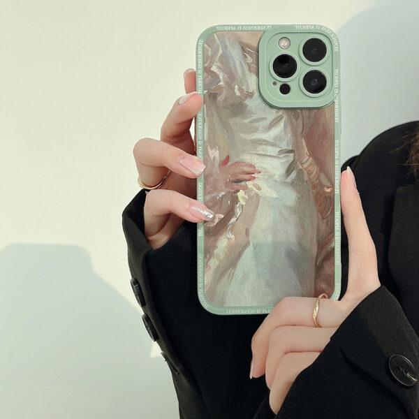 Apple iPhone 15 Serie Kunst Malerei Handyhülle iPhone 15 Pro TPU – Bild 7