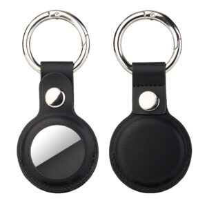 Apple Airtag Serie Mode Einfarbig Leder Protective Case