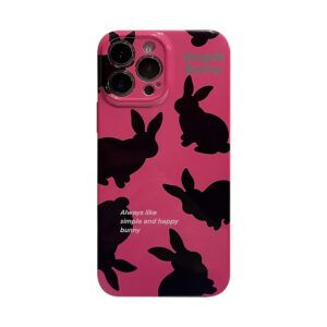 Apple iPhone 15 Serie Mode Kaninchen Handyhülle iPhone 15 Pro Plastik