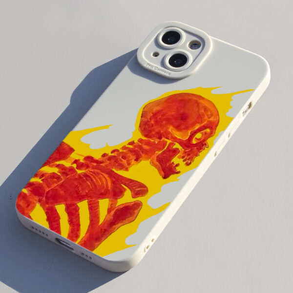 Apple iPhone 15 Serie TPU iPhone 15 Handyhülle Mode Skelett – Bild 3