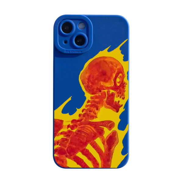 Apple iPhone 15 Serie TPU iPhone 15 Handyhülle Mode Skelett – Bild 5