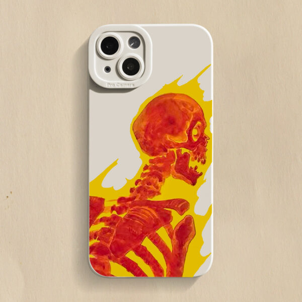 Apple iPhone 15 Serie TPU iPhone 15 Handyhülle Mode Skelett – Bild 6