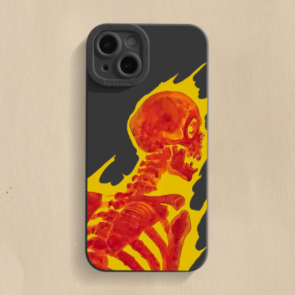 Apple iPhone 15 Serie TPU iPhone 15 Handyhülle Mode Skelett – Bild 7