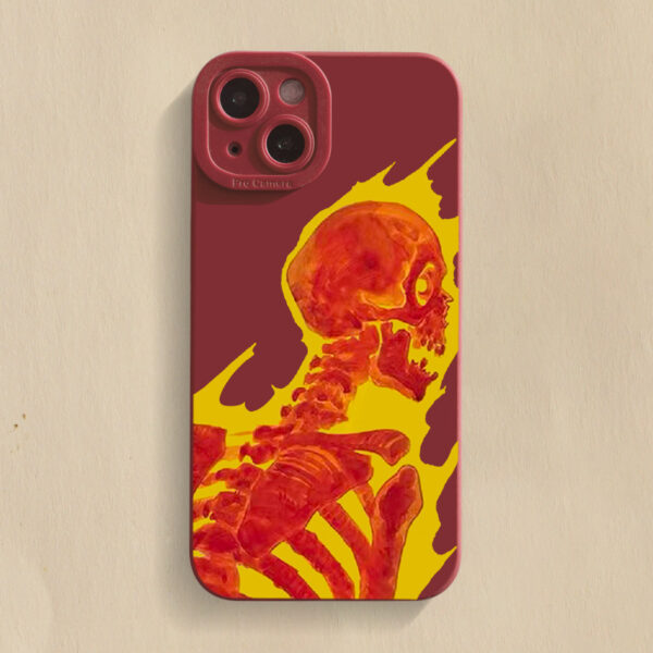 Apple iPhone 15 Serie TPU iPhone 15 Handyhülle Mode Skelett – Bild 9