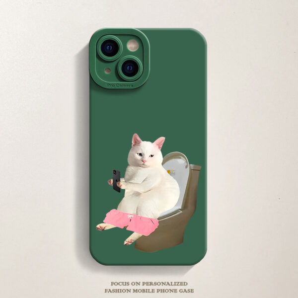 Apple iPhone 14 Serie Katze Karikatur TPU Handyhülle iPhone 14 – Bild 13