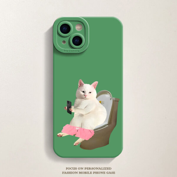 Apple iPhone 14 Serie Katze Karikatur TPU Handyhülle iPhone 14 – Bild 15