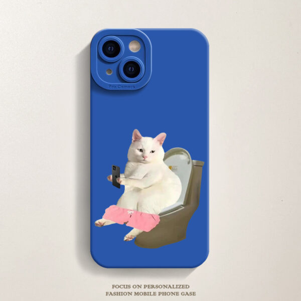 Apple iPhone 14 Serie Katze Karikatur TPU Handyhülle iPhone 14 – Bild 5