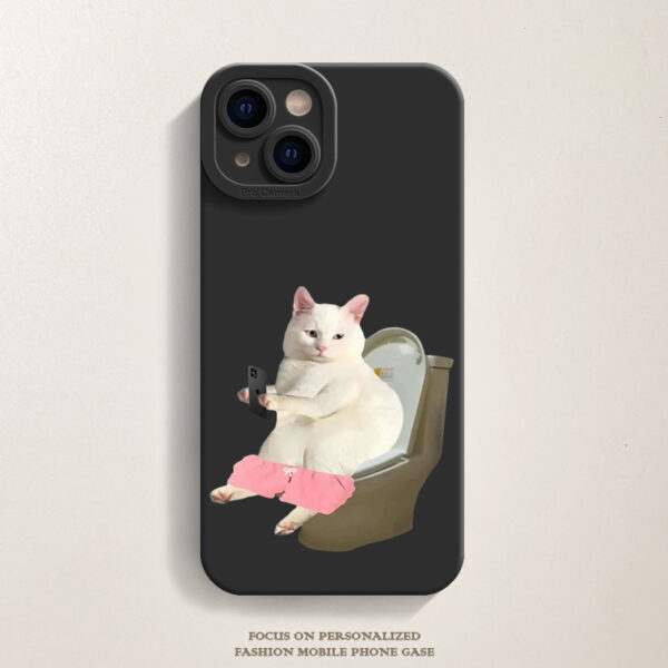 Apple iPhone 14 Serie Katze Karikatur TPU Handyhülle iPhone 14 – Bild 7
