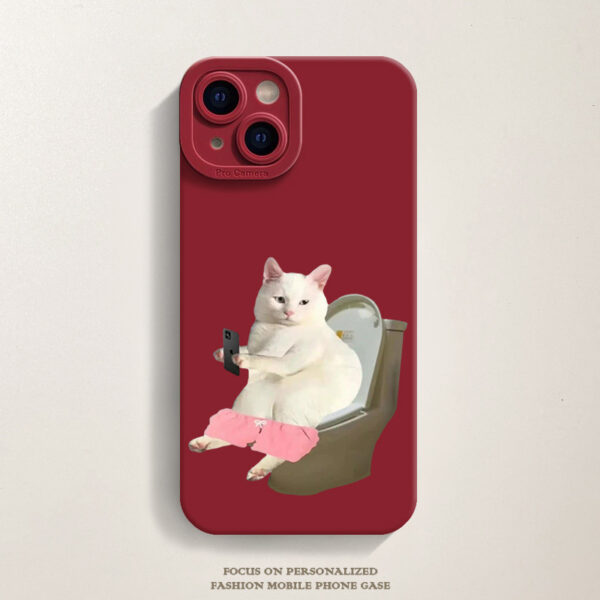 Apple iPhone 14 Serie Katze Karikatur TPU Handyhülle iPhone 14 – Bild 9