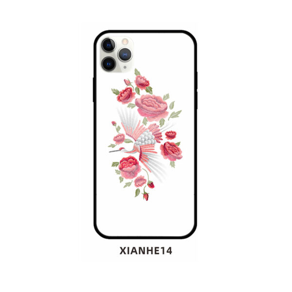 Apple iPhone 11 Serie Glas Handyhülle Mode Kran iPhone 11 Pro – Bild 19
