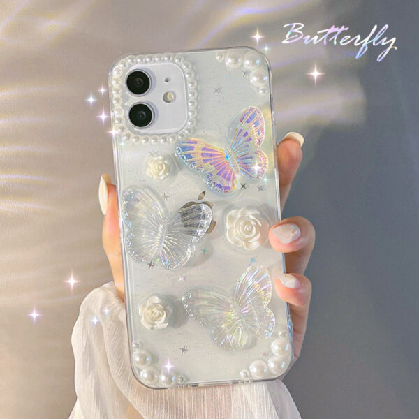 Apple iPhone 12 Serie Mode Handyhülle iPhone 12 Mini TPU Schmetterling – Bild 2