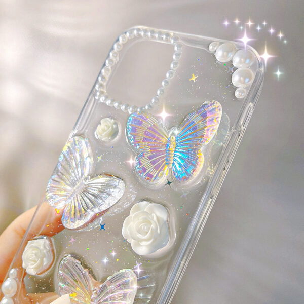 Apple iPhone 12 Serie Mode Handyhülle iPhone 12 Mini TPU Schmetterling – Bild 3