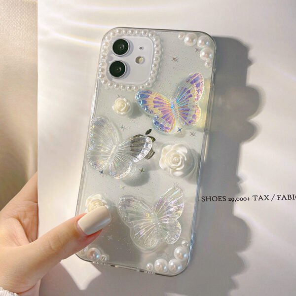 Apple iPhone 12 Serie Mode Handyhülle iPhone 12 Mini TPU Schmetterling – Bild 4