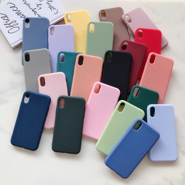 Apple iPhone X Serie Einfach TPU iPhone Xr Handyhülle Einfarbig – Bild 2