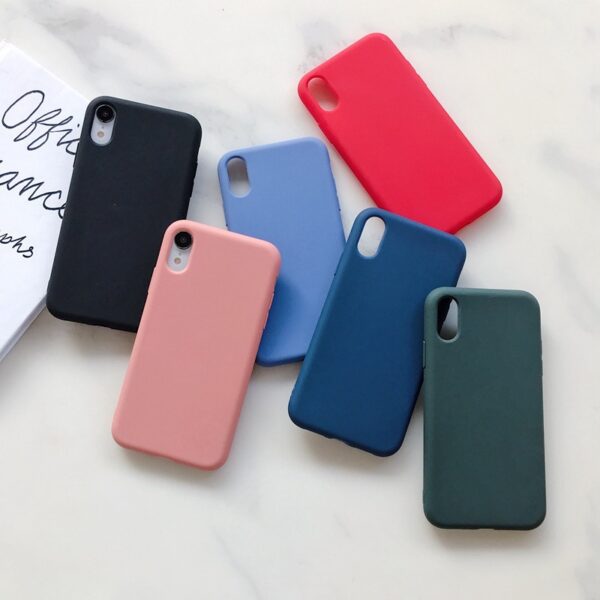 Apple iPhone X Serie Einfach TPU iPhone Xr Handyhülle Einfarbig – Bild 3