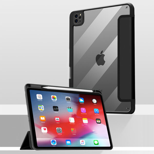 Apple iPad Serie iPad Pro 11-inch (4th Gen) Leder Tablethülle Einfarbig Mode – Bild 2