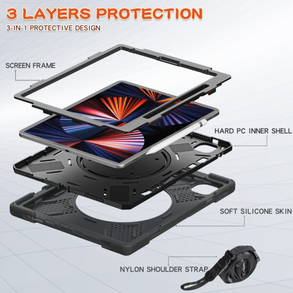 Apple iPad Serie Armband Mode PC iPad Pro 12.9-inch Tablethülle – Bild 4