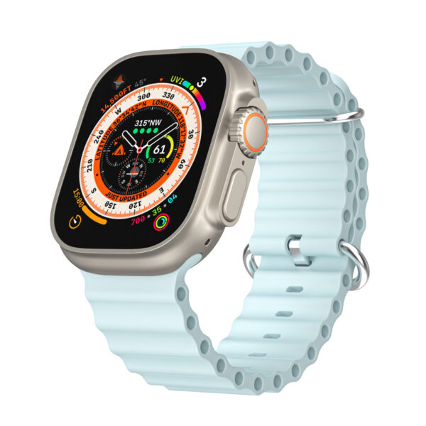 Apple Watch Serie Mode Silikon Einfarbig Uhrenarmband Apple Watch Series 7/8/9 (41mm) – Bild 7