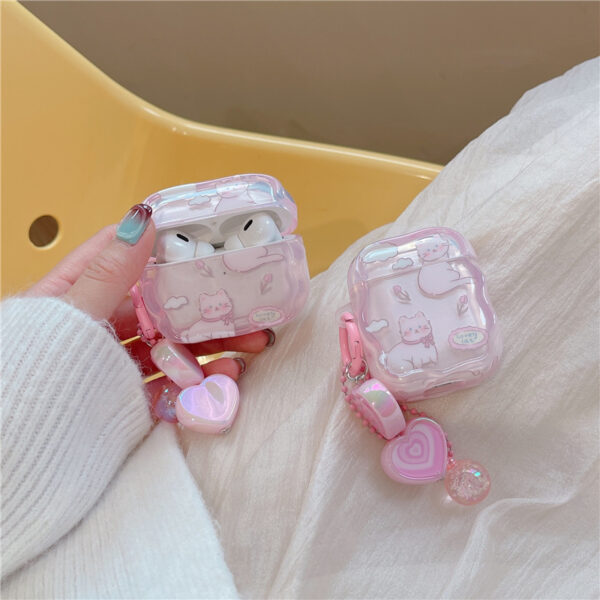 Apple Airpods Serie Katze Kopfhörerhülle Airpods (2nd Generation) Mode TPU – Bild 2