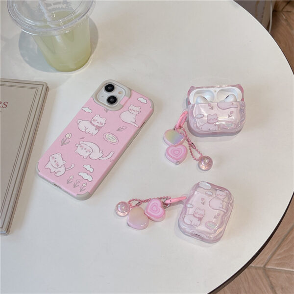 Apple Airpods Serie Katze Kopfhörerhülle Airpods (2nd Generation) Mode TPU – Bild 5