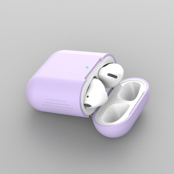 Apple AirPods Series Fashion Earphone Case Solid Color AirPods 2 Silicone – Bild 4